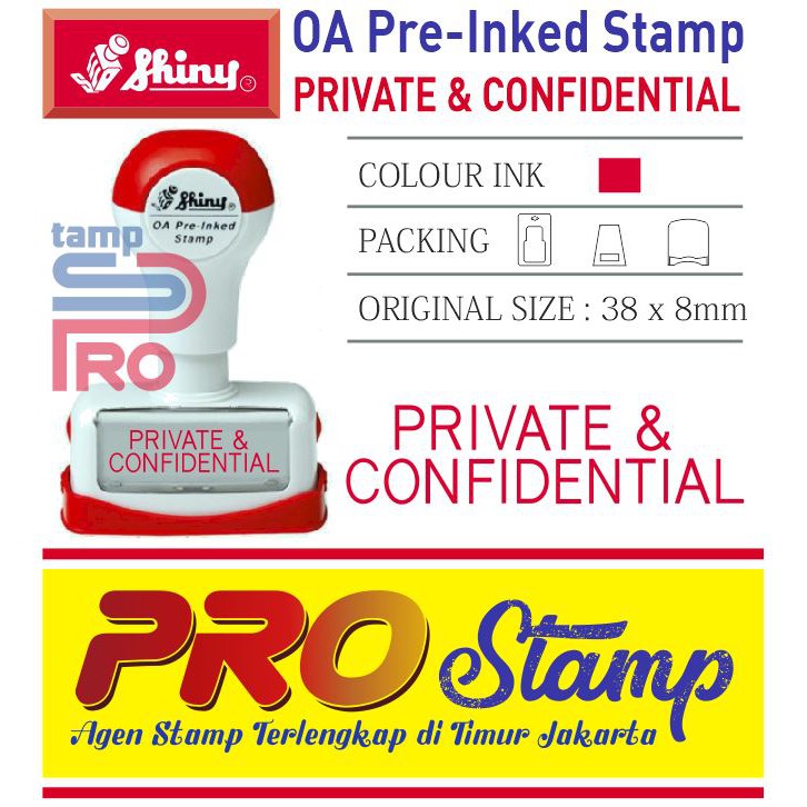 

Stempel OA Pre-Inked / PRIVATE & CONFIDENTIAL