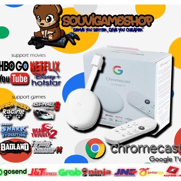 FIRST HAND  GOOGLE CHROMECAST WITH GOOGLE TV ORIGINAL BNIB LIMITED