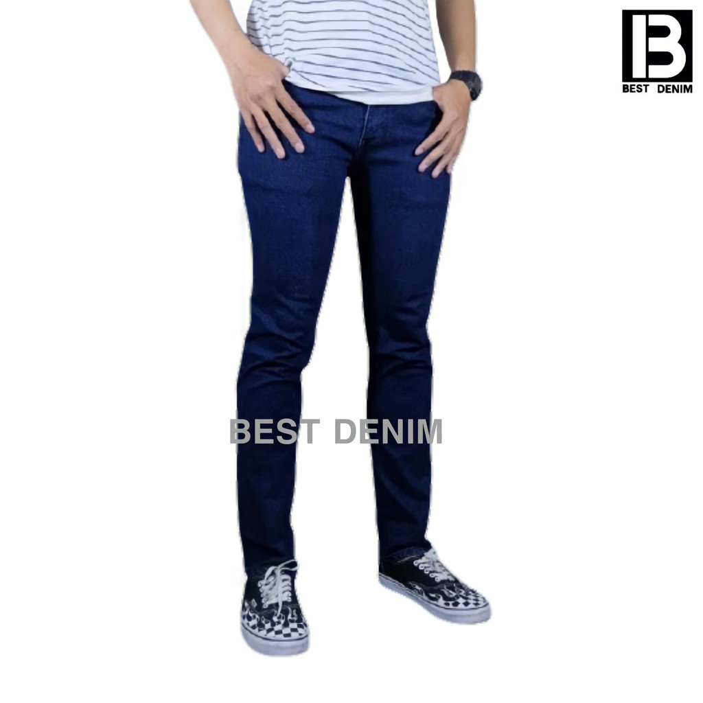 Celana Jeans Pria Panjang Slim Fit Skiny Pensil Denim Terlaris Termurah