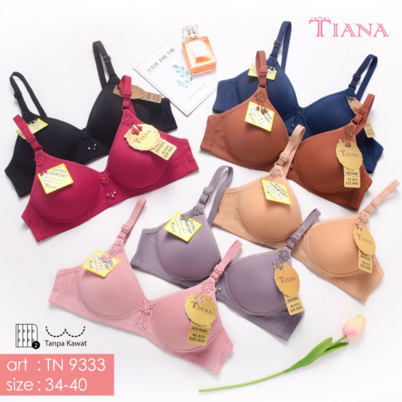 bra fashion tiana 9333 tanpa kawat busa tipis