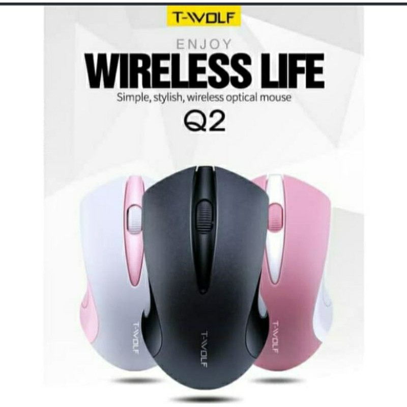 SKU-1103 MOUSE WIRELESS TWOLF Q2 HIGH QUALITY