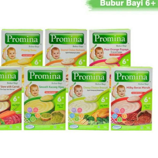 SHOPEE MALL Promina Bubur  Bayi 6 bulan 120 gram bubur susu bubur bayi instan gas 