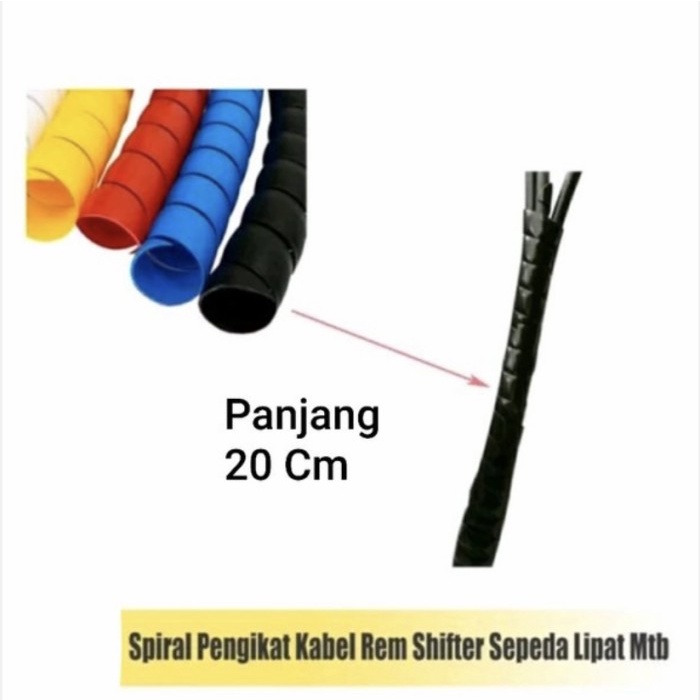 Spiral pengikat kabel Rem shifter Sepeda merapikan kabel housing brake