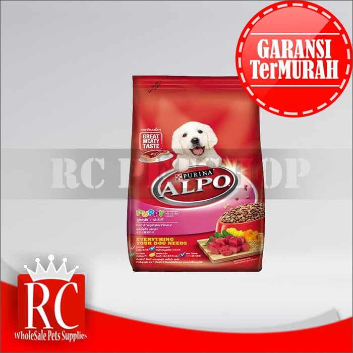 Makanan anak Anjing Alpo Puppy Beef &amp; Vegetable 2.6 KG