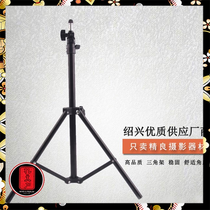 TaffSTUDIO Portable Light Stand Tripod 1 Section 160cm for Studio Lighting - TB-037 - Black