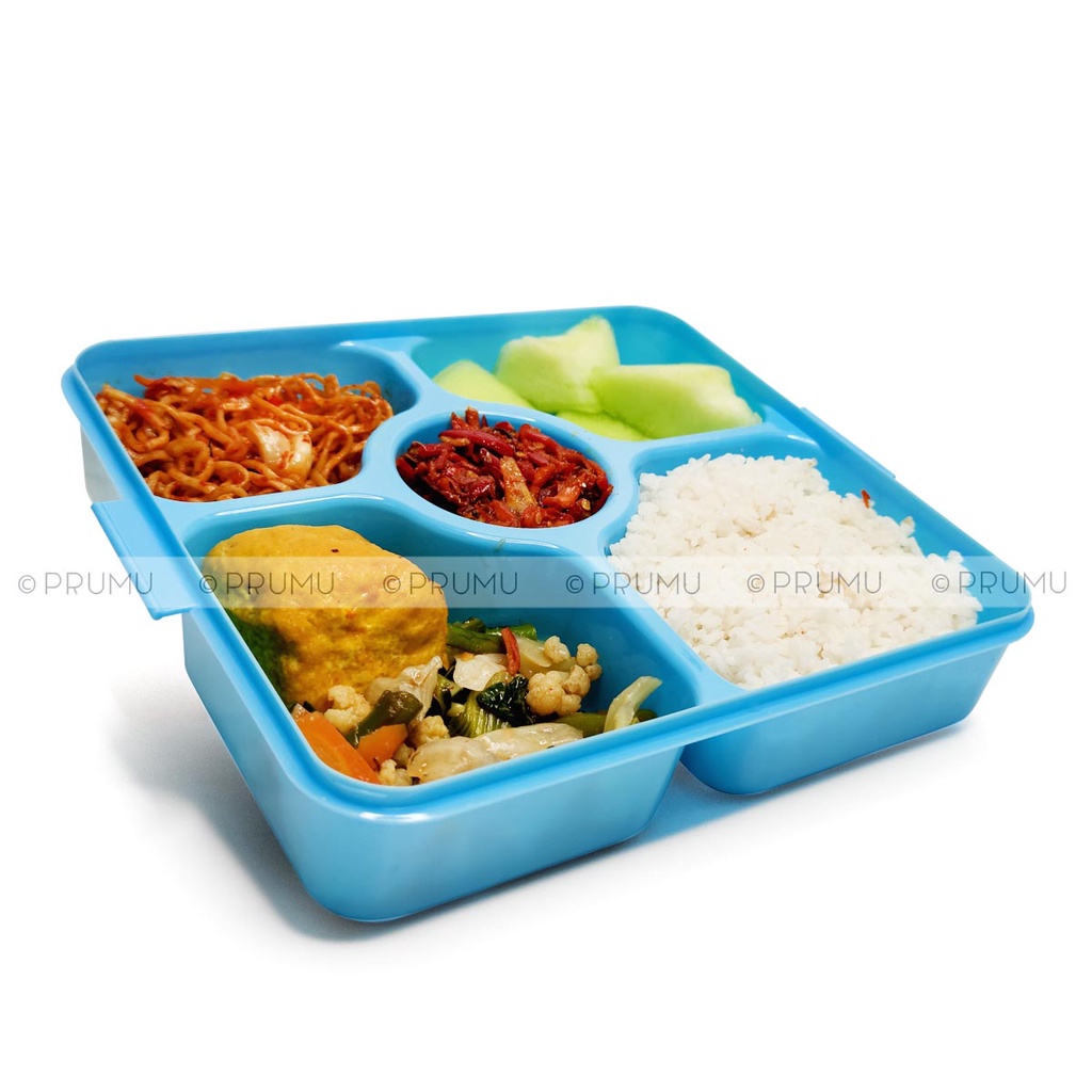 Kotak Makan Catering 5 Sekat - Kotak Bekal - Tempat Makan - Lunch Box - Clio Lunch Box Bento