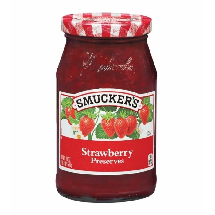 

Smuckers Strawberry Preserves 340g / Selai Stroberi Smuckers