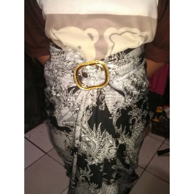 DRESS BATIK Rok Kutubaru #41 Rok Lilit Wanita Kain Batik Wisuda Sekolah Pensi A155 - Ungu  IWAZAH O
