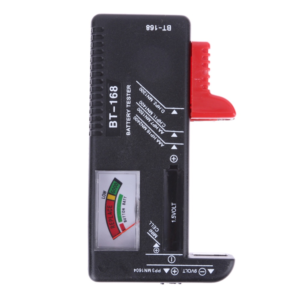 Tester Baterai AA AAA Volt Meter Murah - Hitam