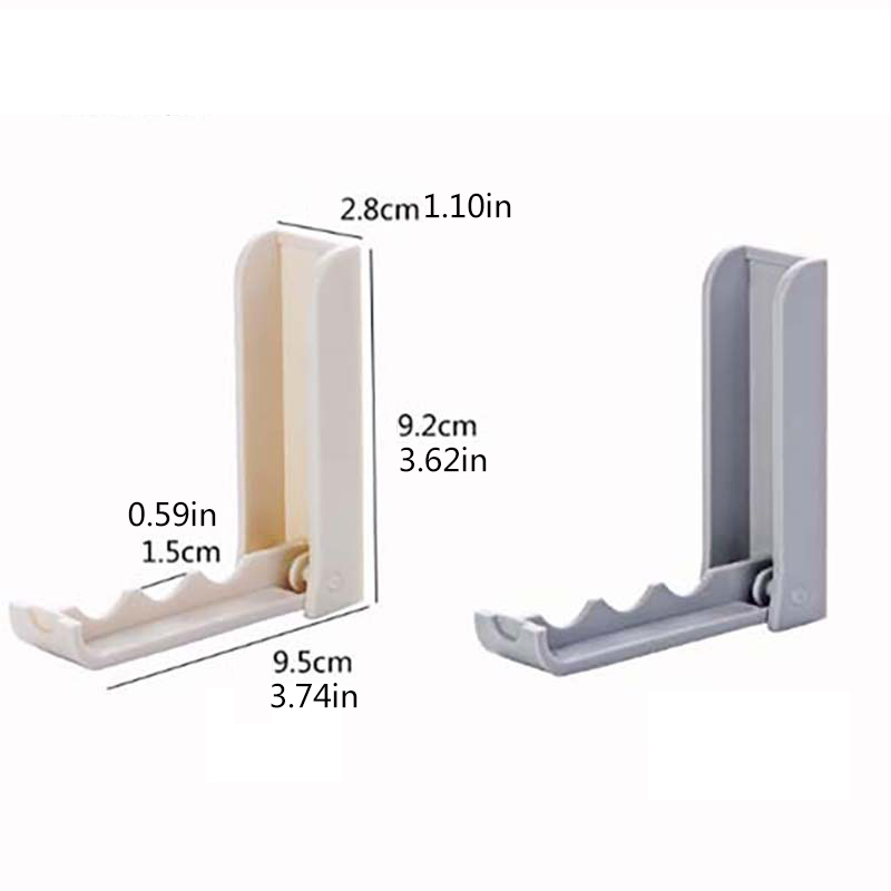 Rak Kait Gantung Penyimpanan Pakaian Model Lipat Hemat Ruang Untuk Kamar Mandi / Kamar Tidur