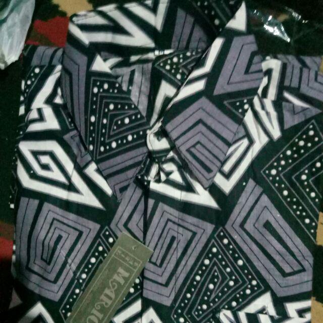 Bswart Batik Hrb026 Kenongo Hem Pendek Padi Pekalongan M L Xl Batik Pria Murah Modern Grosir