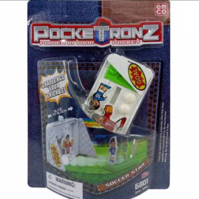 POCKETRONZ SOCCER STAR EMCO / Mainan anak Soccer / mainan anak sepakbola