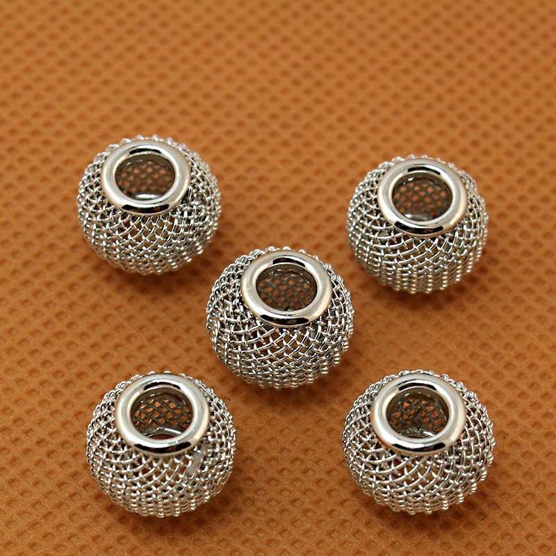 6pcs10x12mm Putaran Logam Beads Beads Longgar Untuk DIY Perhiasan Membuat Temuan Kalung Gelang Anting Temuan