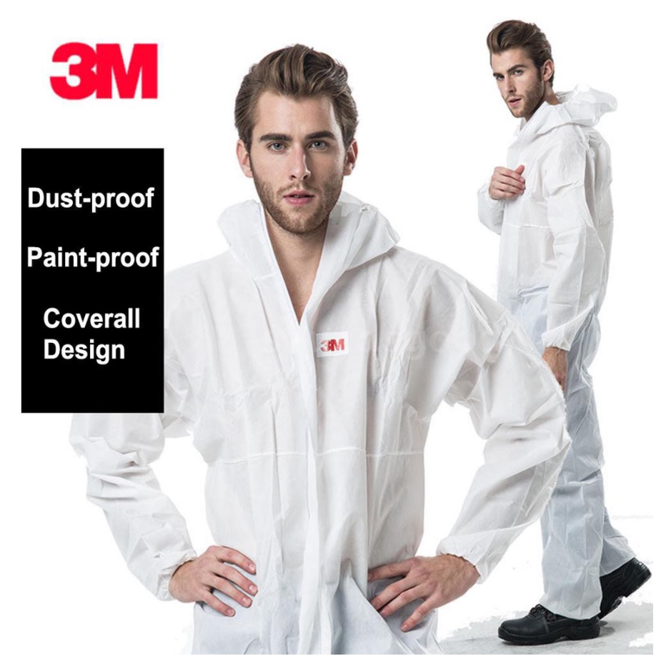 Baju Medis APD Hazmat Suit Cover All Coverall 3M 4510 ORIGINAL BARU 100% GARANSI