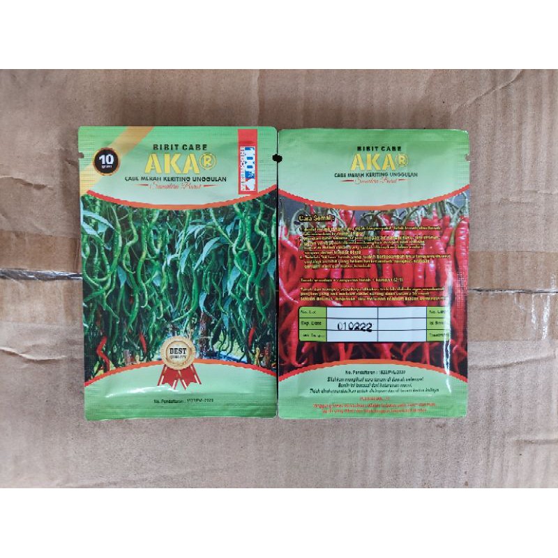 Bibit benih cabe merah keriting AKAR, bibit cabe asli Sumatera barat