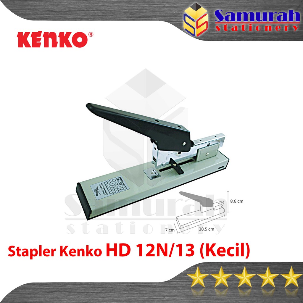 

Stapler Kenko HD 12N/13 Pendek / Mesin Staples Jilid HD 12N 13 Kecil Heavy Duty Stepler Buku Kertas
