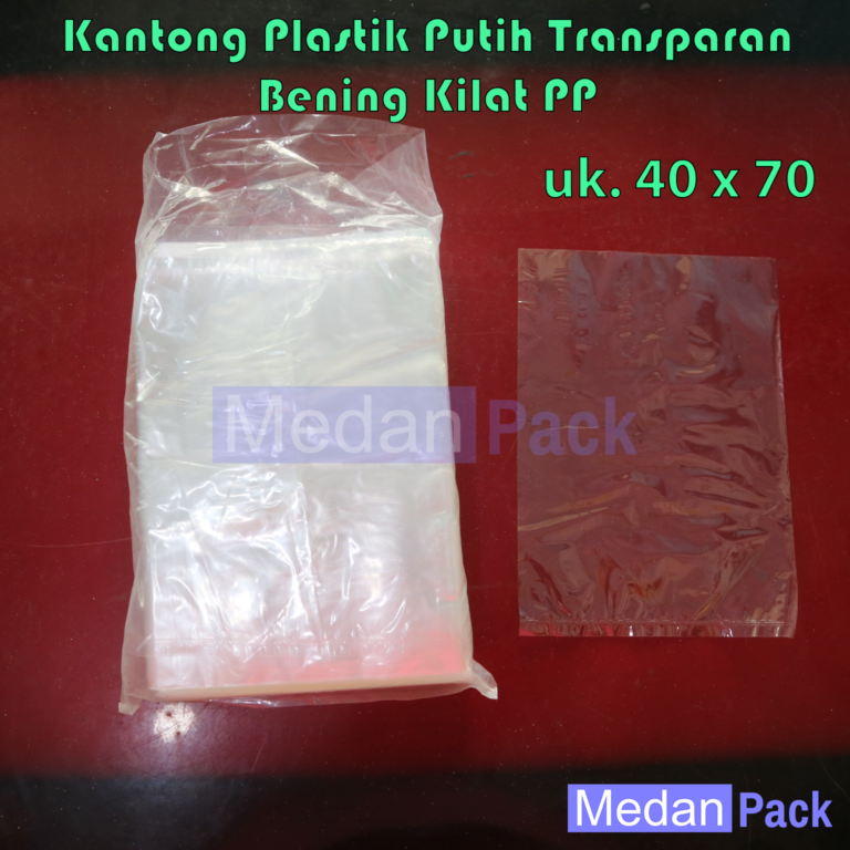 Kantong Plastik Bening PP 40 x 70 cm per kg