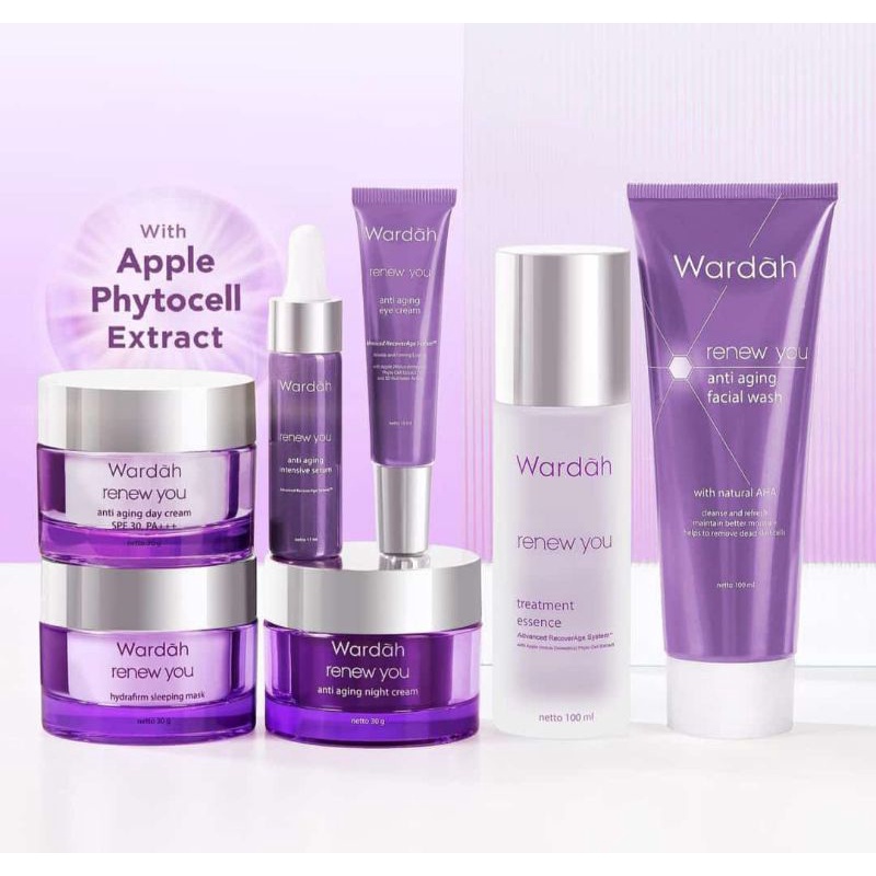 Wardah Renew You Anti Aging Paket Terlengkap 7 produk