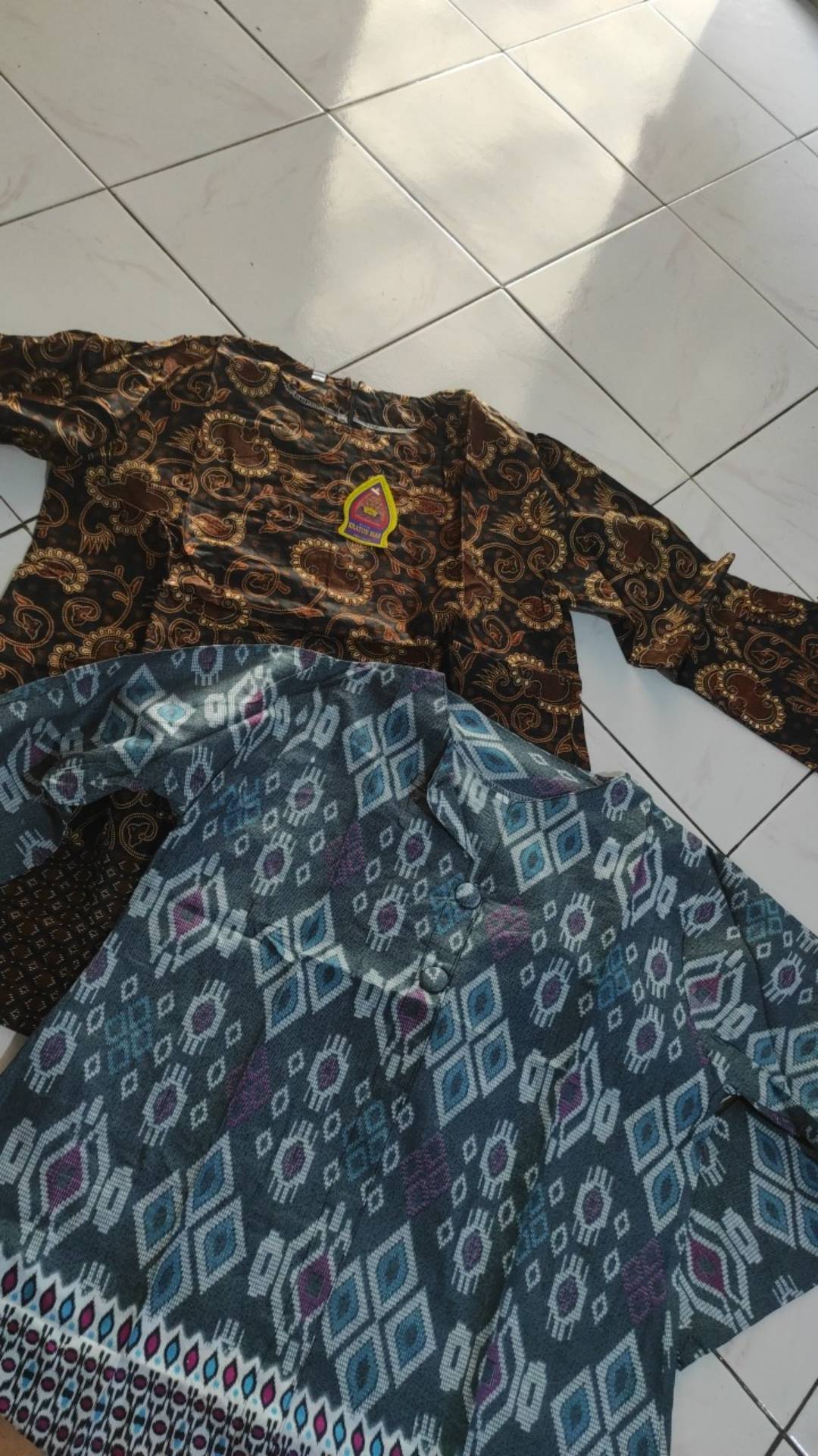 [cod] Tey-17 Batik Wanita Asj Sa Hrb026 Kenongo Kemeja Tosca Pendek