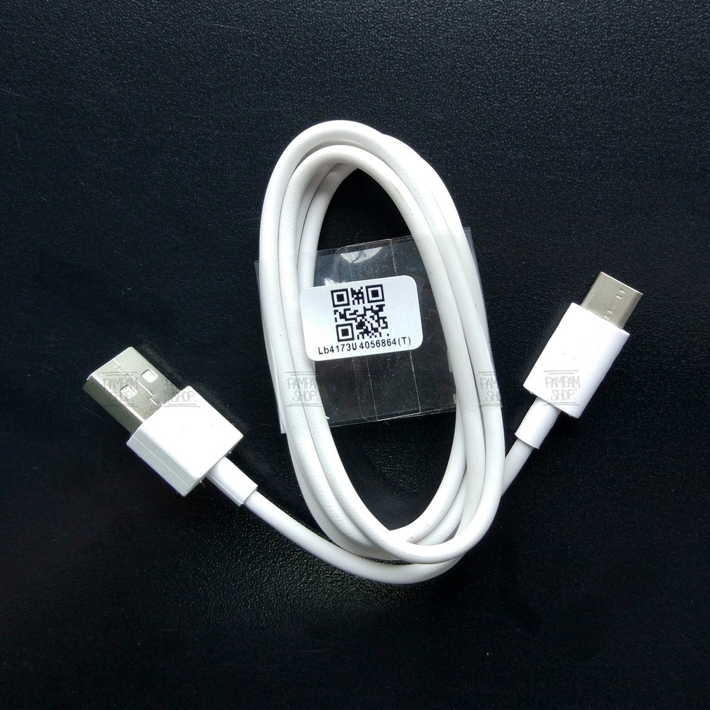 Kabel Data Charger Casan XIAOMI PUTIH TYPE C Mi5 Plus Mi Pad 2 Mi4C Mi6 Mi7 Pocophone F1 Black Shark