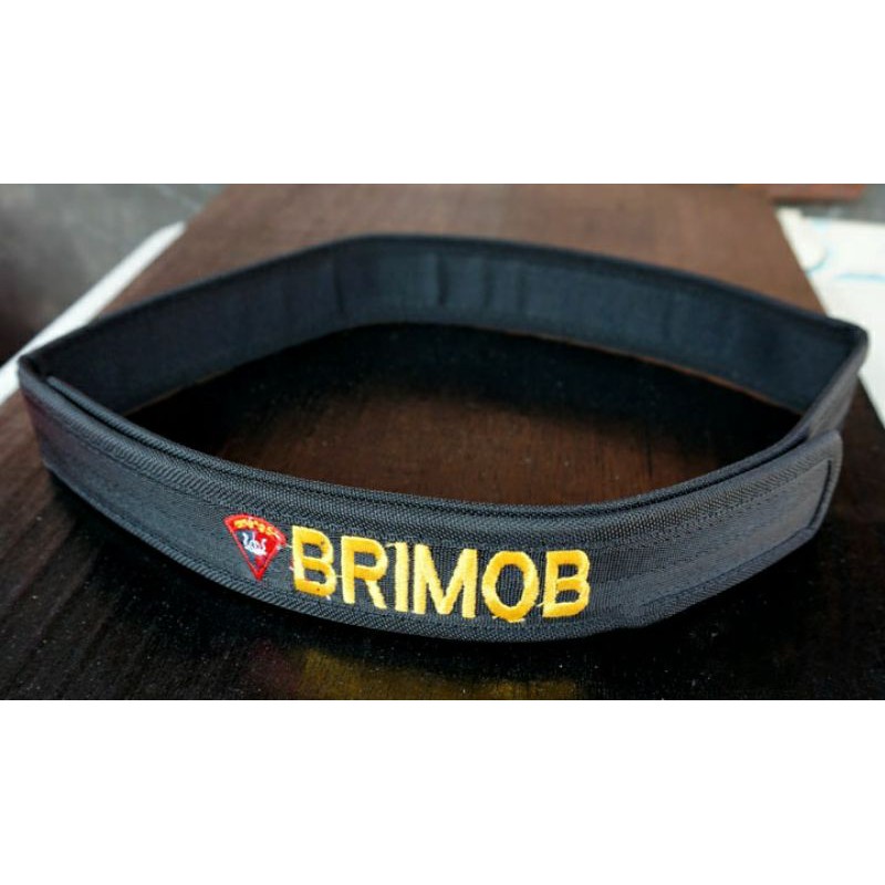 SABUK PEREKAT PINGGANG HITAM BRIMOB / IKAT PINGGANG