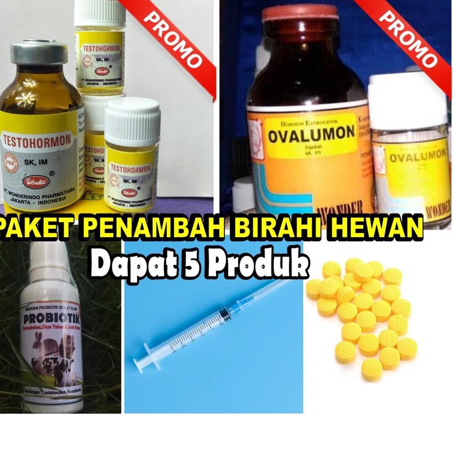 Oke Price.. Paket C Obat Penambah Birahi Jantan Penambah Birahi Betina Untuk Hewan , Testohormon Ova