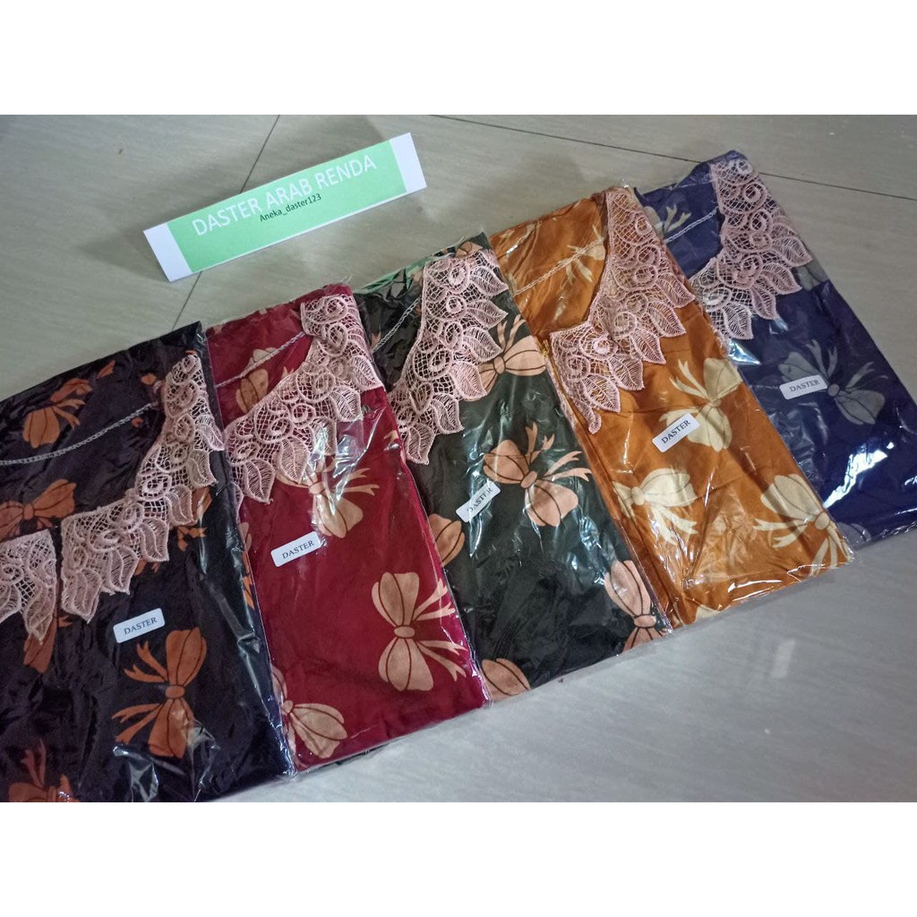 Daster Adem Kekinian Busui Rayon Renda Lengan Pendek M231