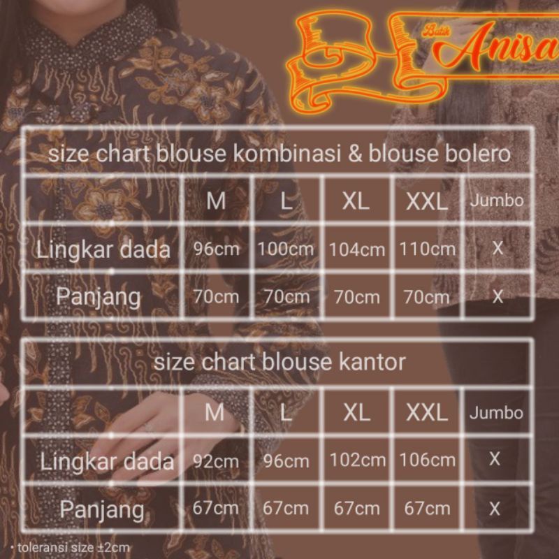 tey-17 Batik wanita ASJ SA HRB026 Kenongo Kemeja Tosca Pendek-1
