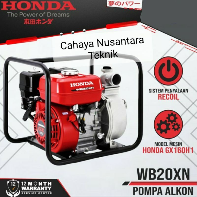 Mesin Pompa Air Alkon Honda WB20XN WB 20 XN 2 Inch