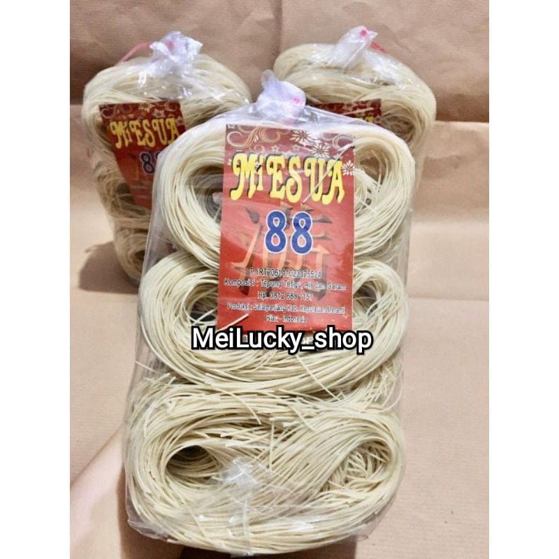 

MIE SUA /MIE SOA/MIE SUA CAP88 500 GRAM/MIE SUA/ASLI SELATPANJANG MERANTI RIAU