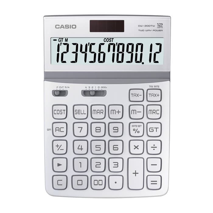 

DW-200TW-WE WHITE | OFFICE | Calculators | CASIO