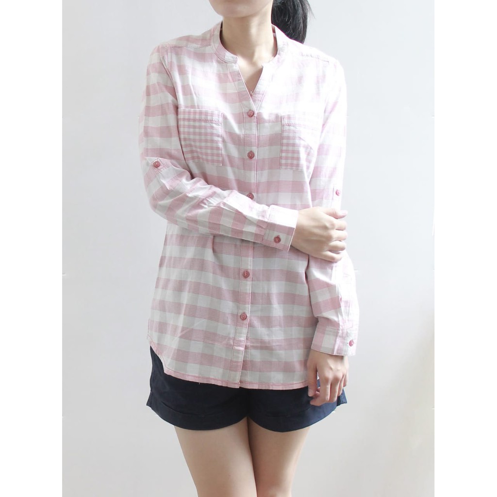  Corniche  Sophie Blouse Pink TB230915 Shopee Indonesia