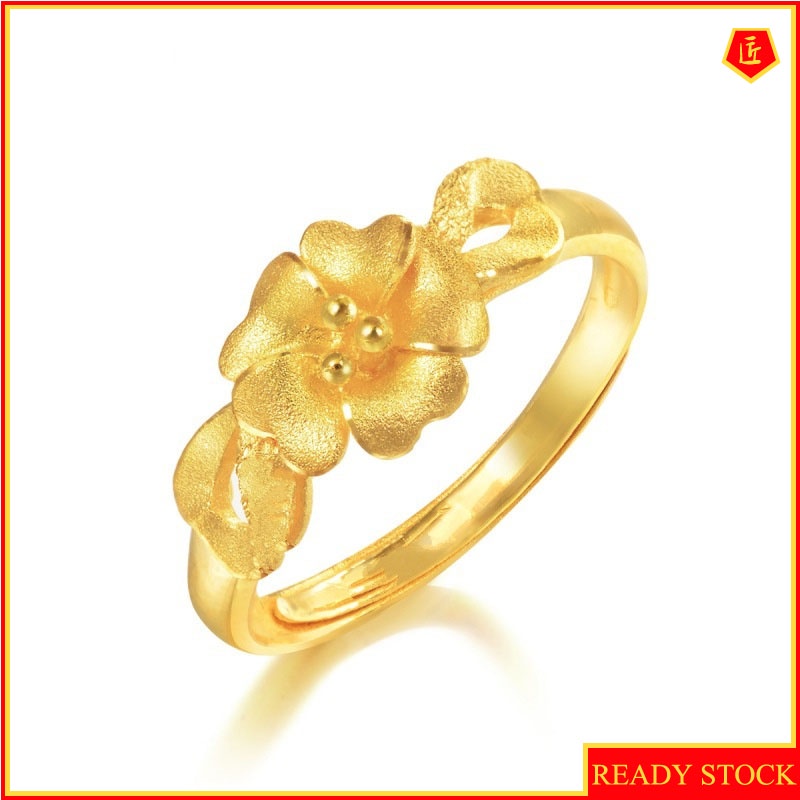 [Ready Stock]Gold Flower Women's Ring Elegant Personality