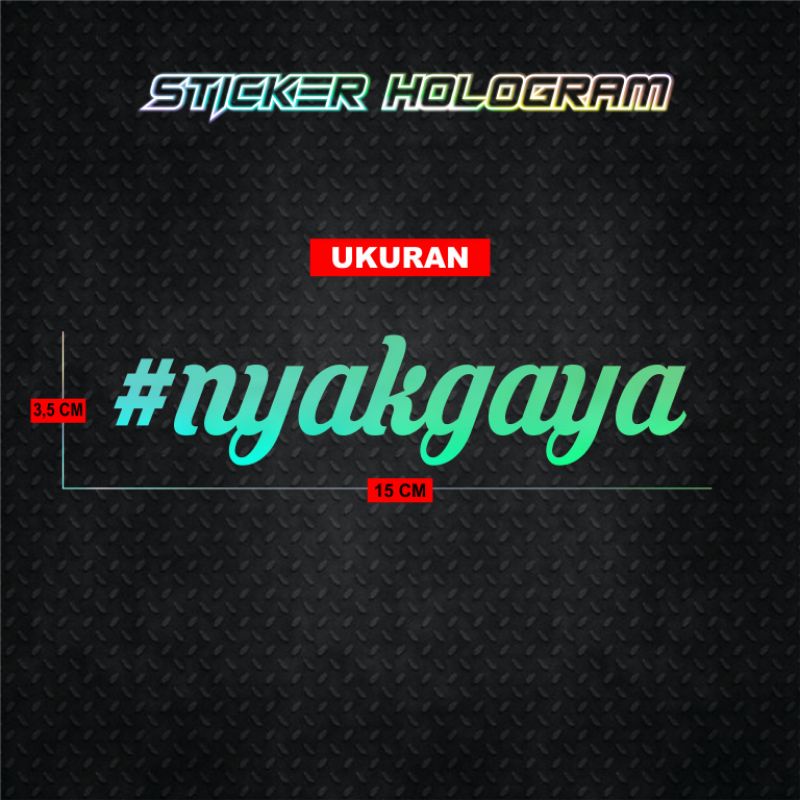Stiker Cutting Hologram PSKNMTC RX KING JET DARAT SPEEDHUNTERS STUSSY Stiker Helm Stiker Motor-NYAKGAYA