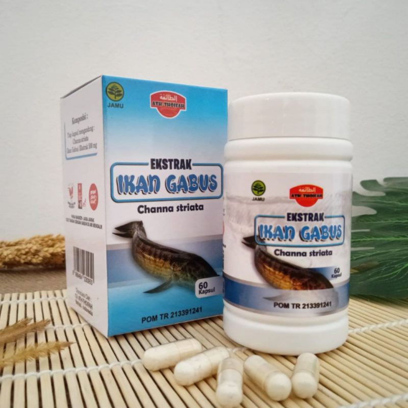 Kapsul Ikan Gabus / Kapsul Ikan Kutuk 100% asli Original