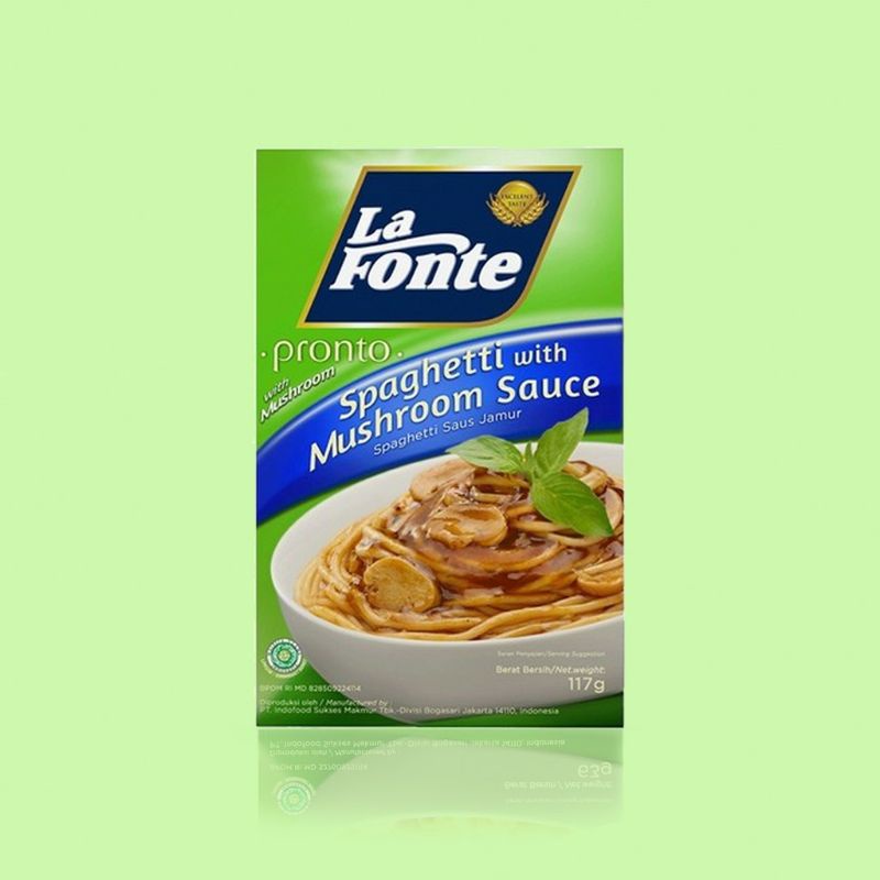 

La Fonte Spaghetti Saos Jamur 117 gr