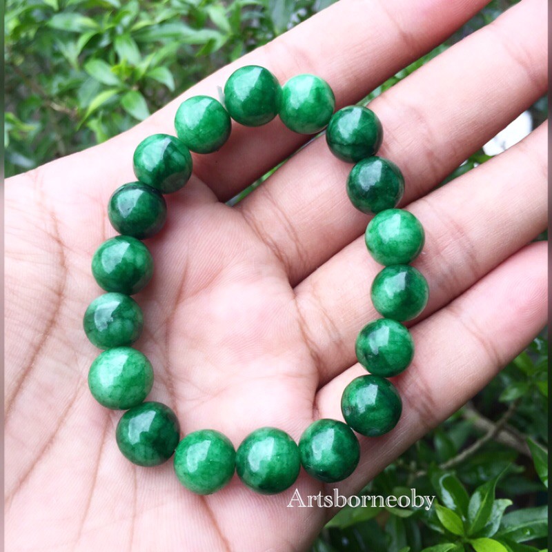 GELANG BATU GREEN AGATE