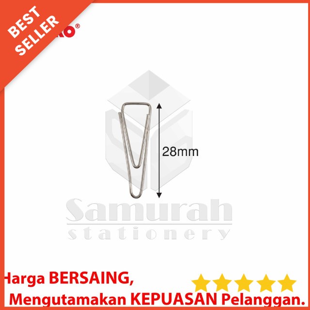 

Trigonal Paper Clips No 1 Joyko / Clip Penjepit Segitiga No.1 / Klip Jepit Kertas Berkas(ORIGINAL PRODUK)