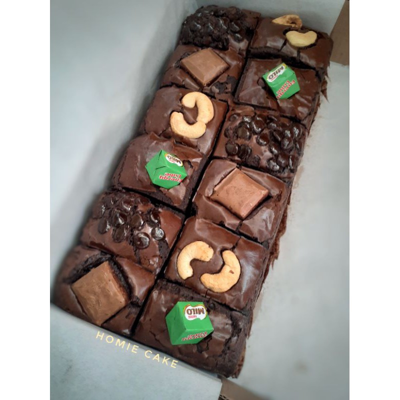 

Brownies sekat mix cadburry