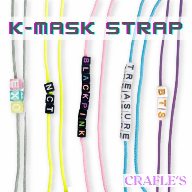 CRAFLE'S K-MASK STRAP / KALUNG TALI MASKER BTS EXO NCT BLACKPINK TREASURE