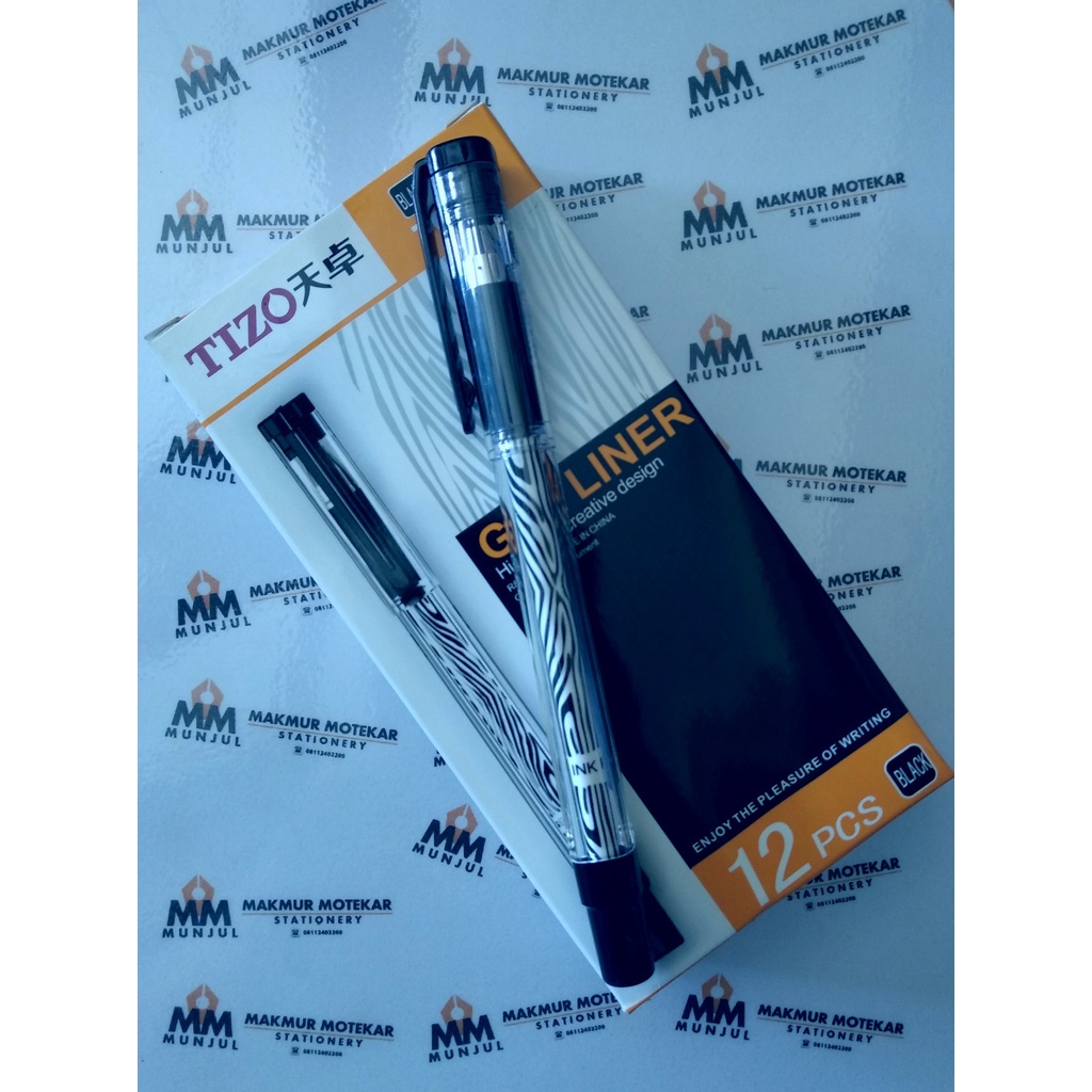 

GEL PEN TIZO 1.0 mm HITAM