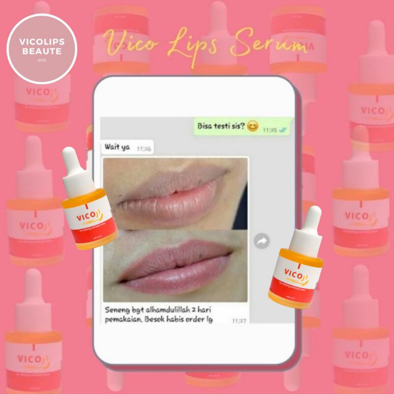 VICO LIP SERUM PEMERAH BIBIR PENCERAH BIBIR SERUM BIBIR TERAMPUH