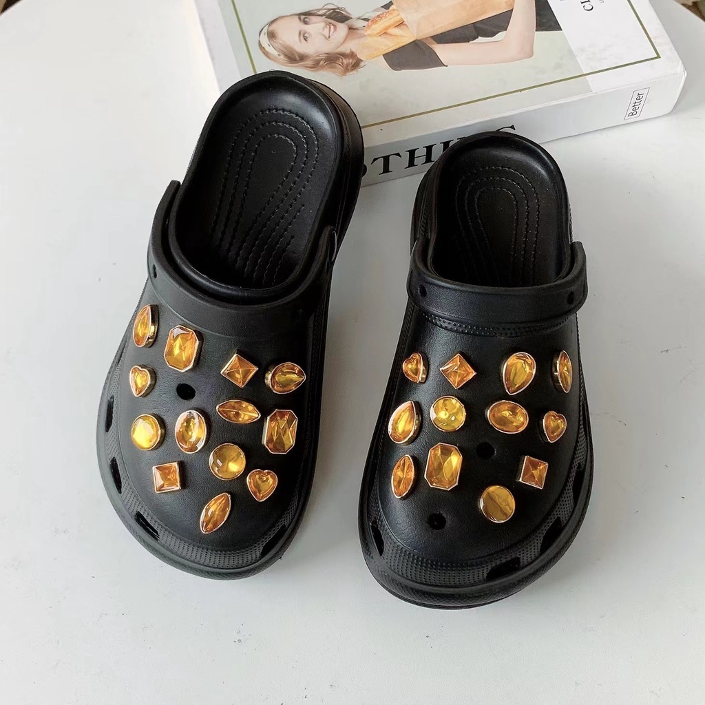 @shinydiy Charms Buckle Sepatu Desain Crocs Jibbitz Amber Ocean Crocs Untuk Dekorasi Pesta Anak Pria Dan Wanita【asesoris wanita】