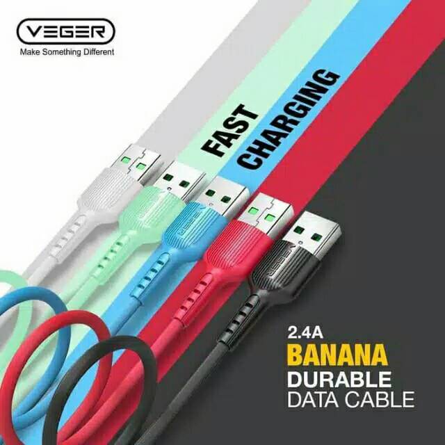 Kabel data veger original,kabel cas 2,4A fastcharging