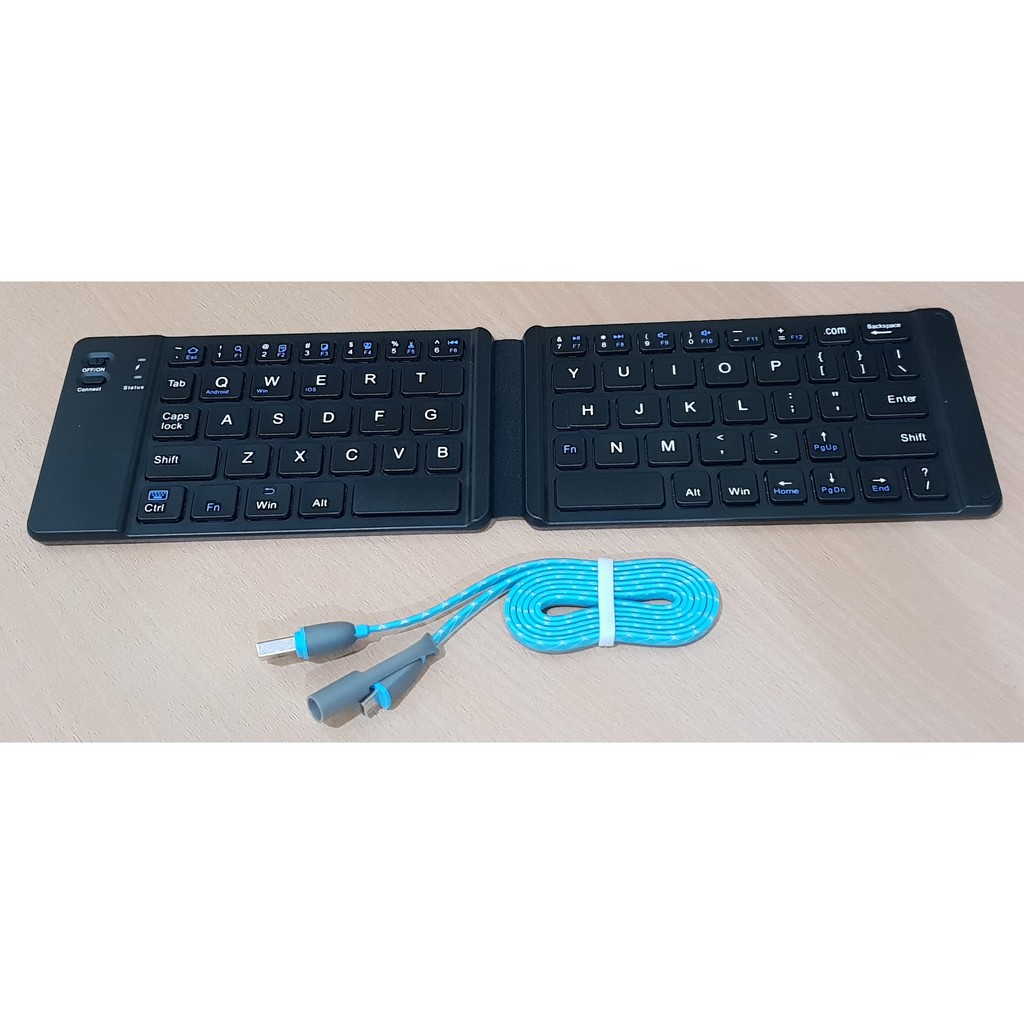 Keyboard Wireless Bluetooth Lipat for PC Laptop Android High Quality