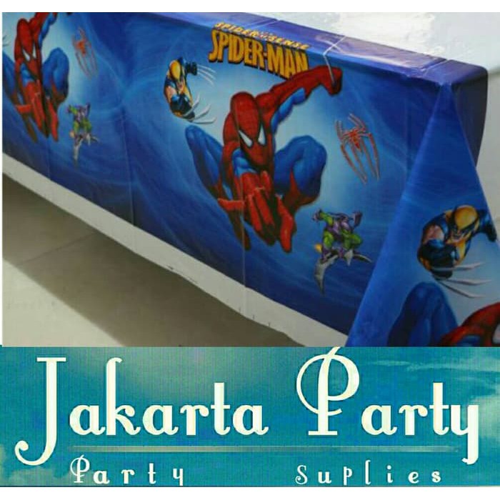 Table Cover Motif Spiderman / Taplak Meja Motif Spiderman