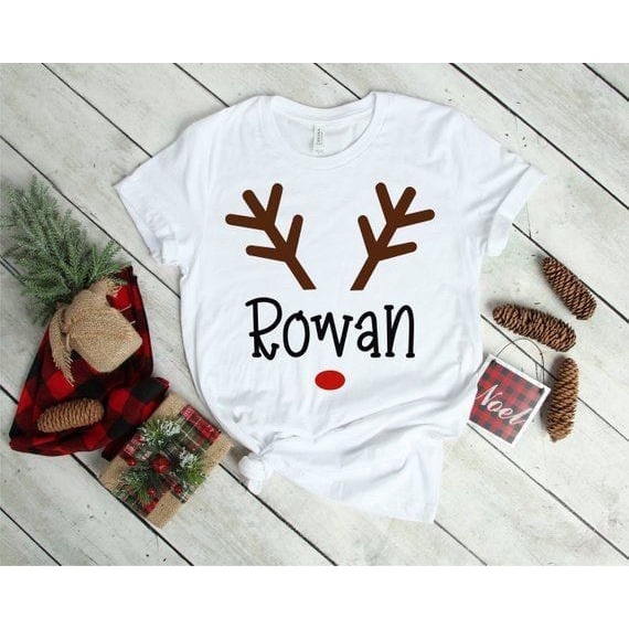 MYSTIQUE.ID-BAJU KAOS NATAL RAINDEER ROWAN T-SHIRT LUCU DAN AESTHETIC