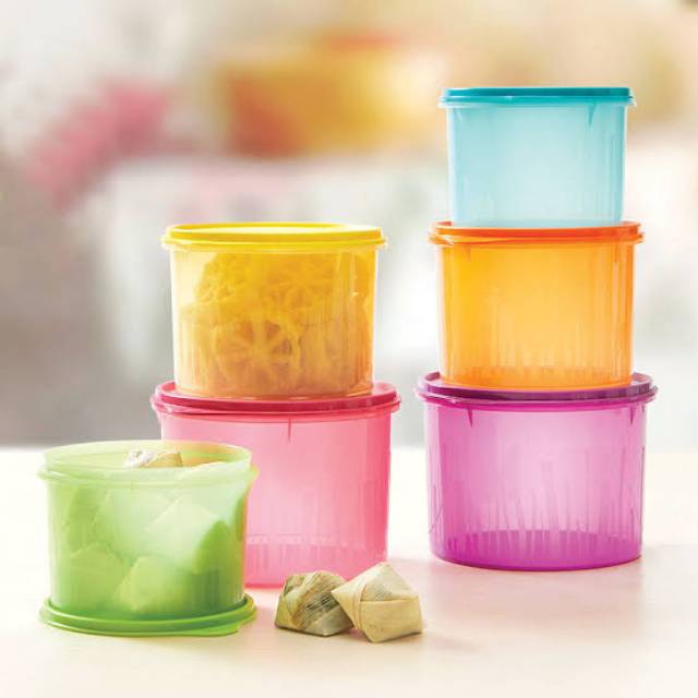Tupperware texture canister set (3) - tupperware murah
