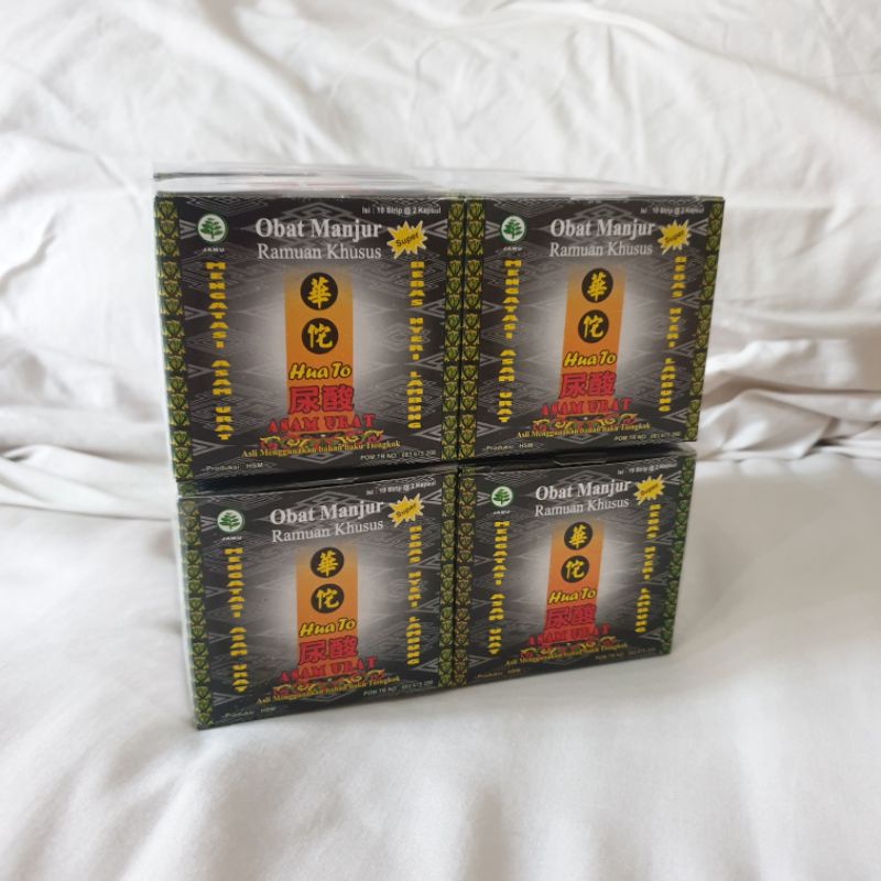 [PO ] HUA TO Asam Urat Bebas Nyeri Obat Jamu Huato ramuan Asli Tiongkok