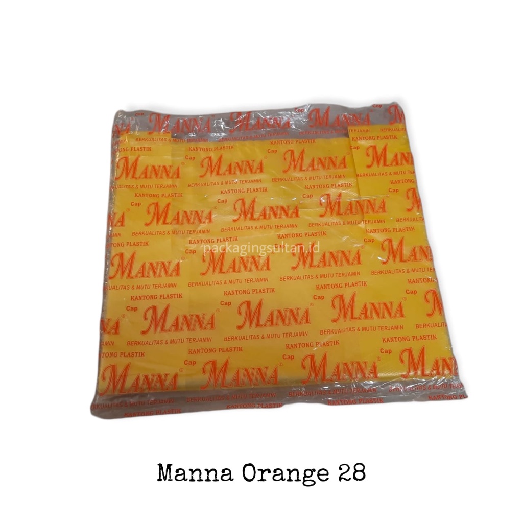 Kresek Manna Orange warna 28 / Ukuran 28 / 1 Ikat isi 10 Pack
